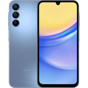 گوشی هوشمند Galaxy A15 با طراحی زیبا و نمایشگر 6.5 اینچی Super AMOLED، دوربین 50 مگاپیکسلی و باتری 5000 میلی‌آمپری، انتخابی ایده‌آل برای کاربران میان‌رده.