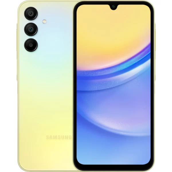 گوشی هوشمند Galaxy A15 با طراحی زیبا و نمایشگر 6.5 اینچی Super AMOLED، دوربین 50 مگاپیکسلی و باتری 5000 میلی‌آمپری، انتخابی ایده‌آل برای کاربران میان‌رده.