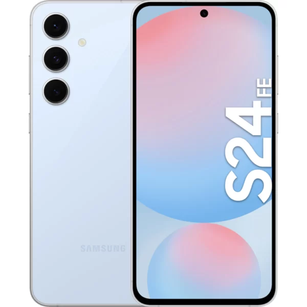 تصویر گوشی Samsung Galaxy S24 FE با حافظه 256 گیگابایت و رم 8 گیگابایت، طراحی زیبا و صفحه‌نمایش Dynamic AMOLED با کیفیت بالا