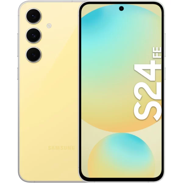تصویر گوشی Samsung Galaxy S24 FE با حافظه 256 گیگابایت و رم 8 گیگابایت، طراحی زیبا و صفحه‌نمایش Dynamic AMOLED با کیفیت بالا