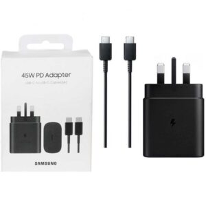 شارژر 45 وات سامسونگ EP-TA845 با کابل USB-C و فناوری شارژ سریع