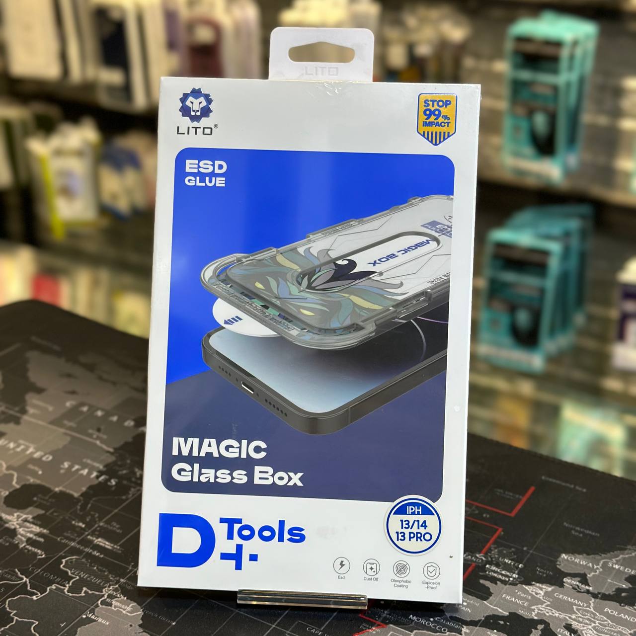 گلس Lito مدل Maglc Glass Box، محافظ صفحه ضد ضربه و شفاف