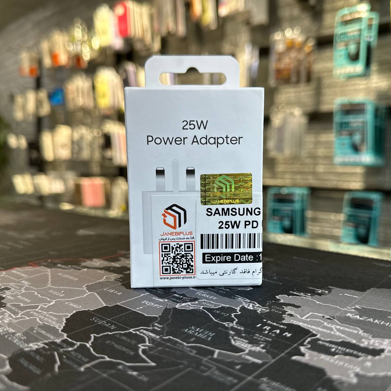 آداپتور اصلی سامسونگ 25 وات USB-C سه‌پین اورجینال با گارانتی شرکتی