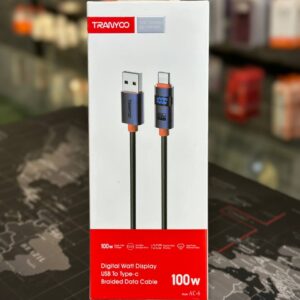 کابل شارژ TRANYCO 100 وات اورجینال با دوام بالا
