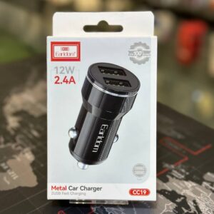 شارژر فندکی EARLDOM CC19 با دو پورت USB و شارژ سریع