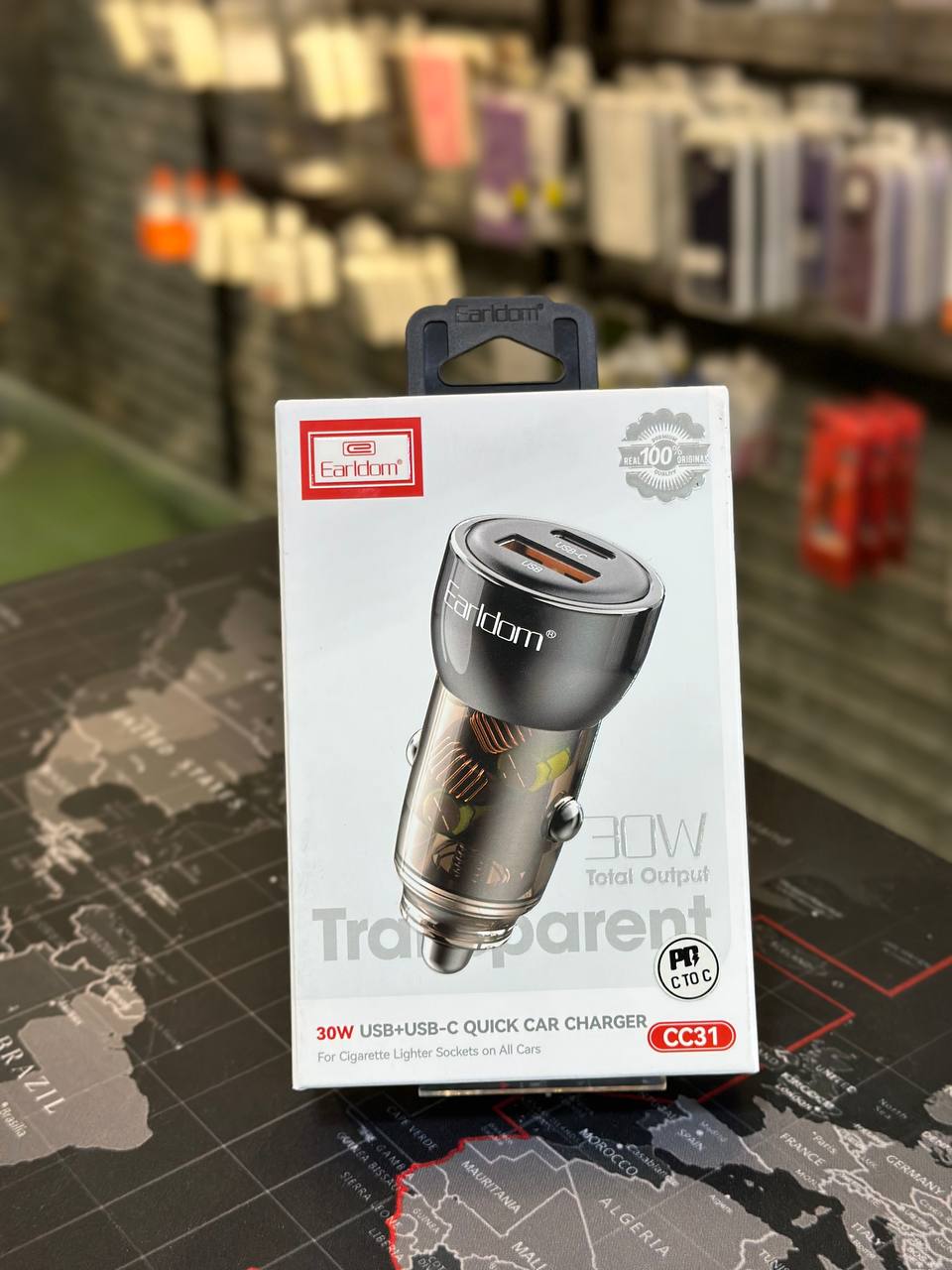 شارژر فندکی EARLDOM CC31 با شارژ سریع و ایمن